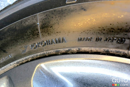 We know from this that this tire comes from Japan.